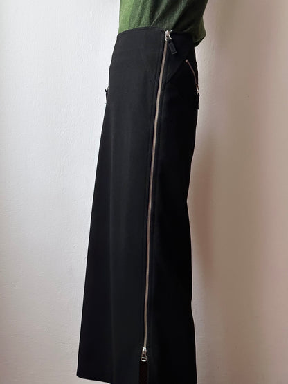 90s alain manoukian side-zip skirt