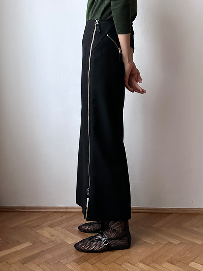 90s alain manoukian side-zip skirt