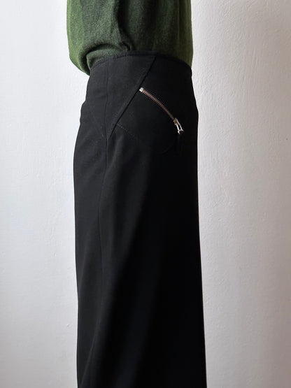 90s alain manoukian side-zip skirt