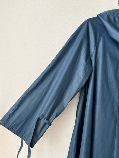 70-80s Austria steel blue raincoat