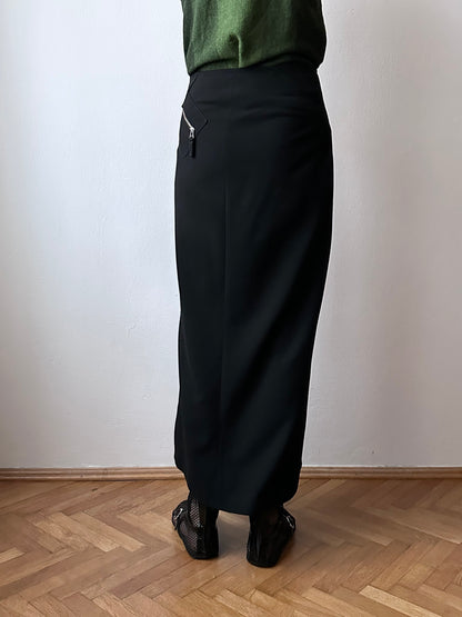 90s alain manoukian side-zip skirt