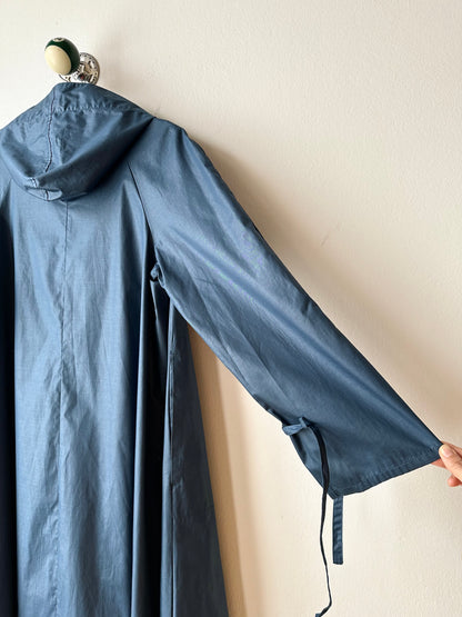70-80s Austria steel blue raincoat