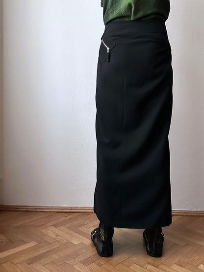 90s alain manoukian side-zip skirt