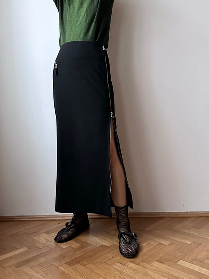 90s alain manoukian side-zip skirt