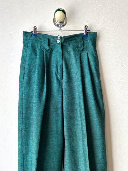 1980s West German linen/viscose trousers - w28