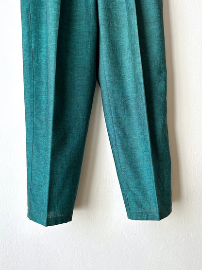 1980s West German linen/viscose trousers - w28