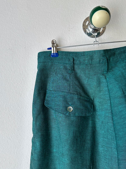 1980s West German linen/viscose trousers - w28