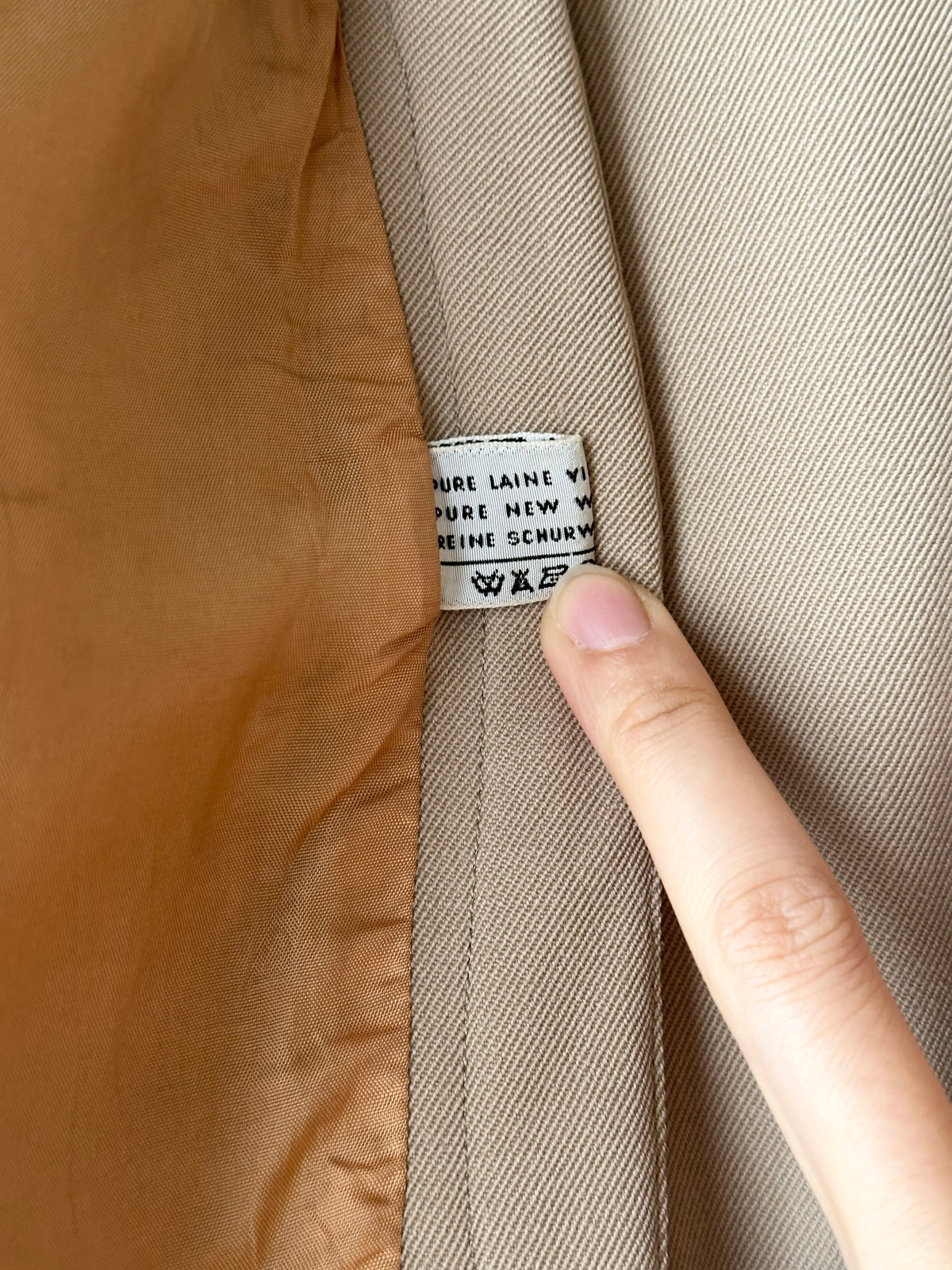 Wool gabardine short jacket