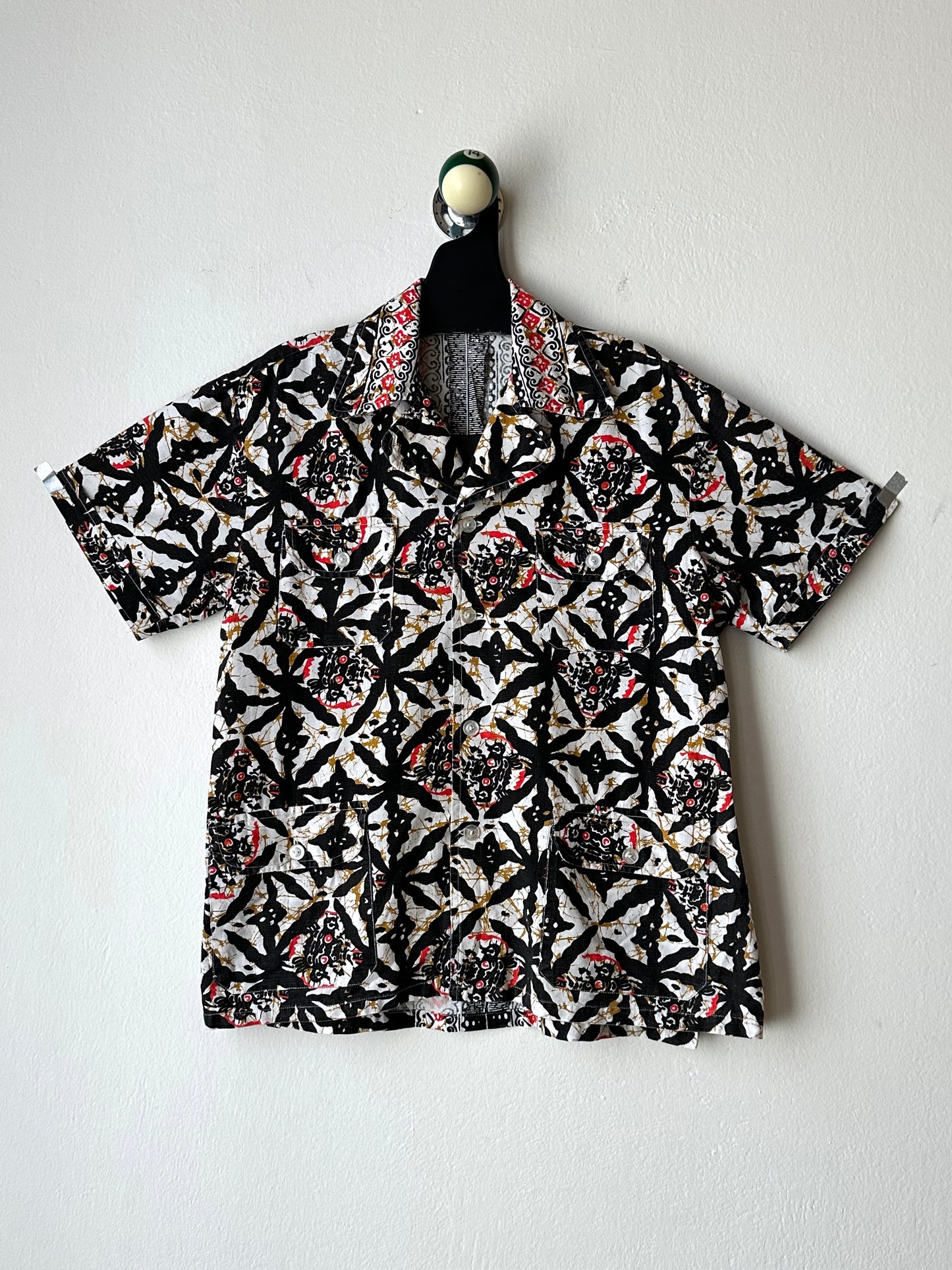 1970s Kenyan batik shirt