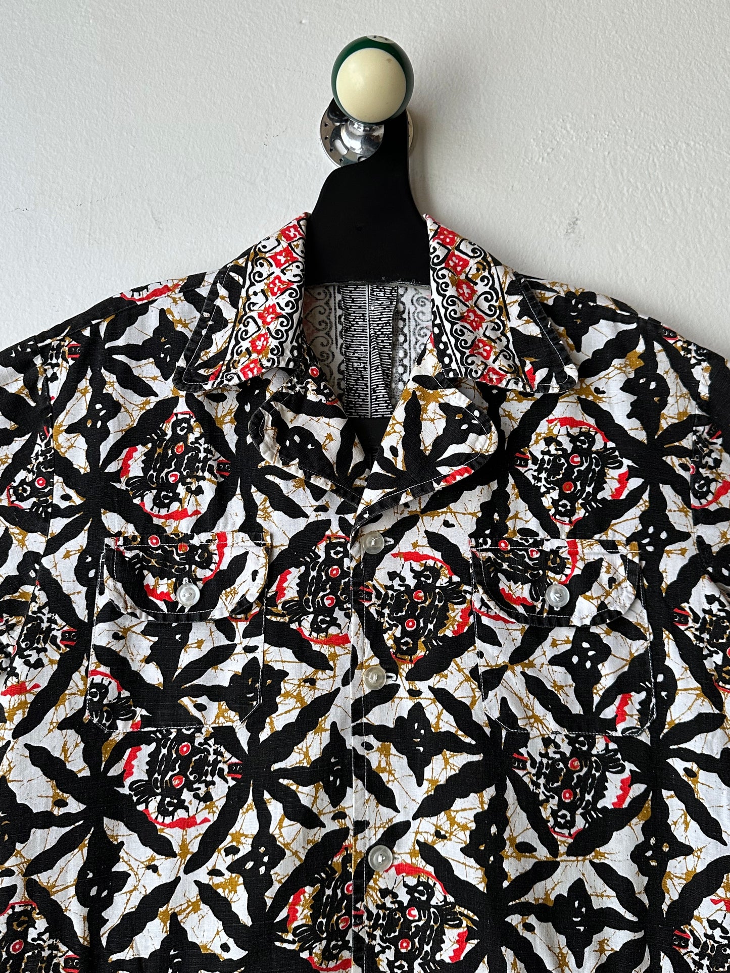 1970s Kenyan batik shirt