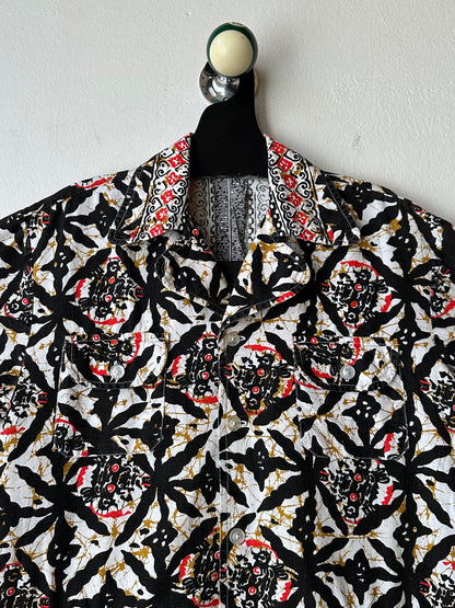 1970s Kenyan batik shirt
