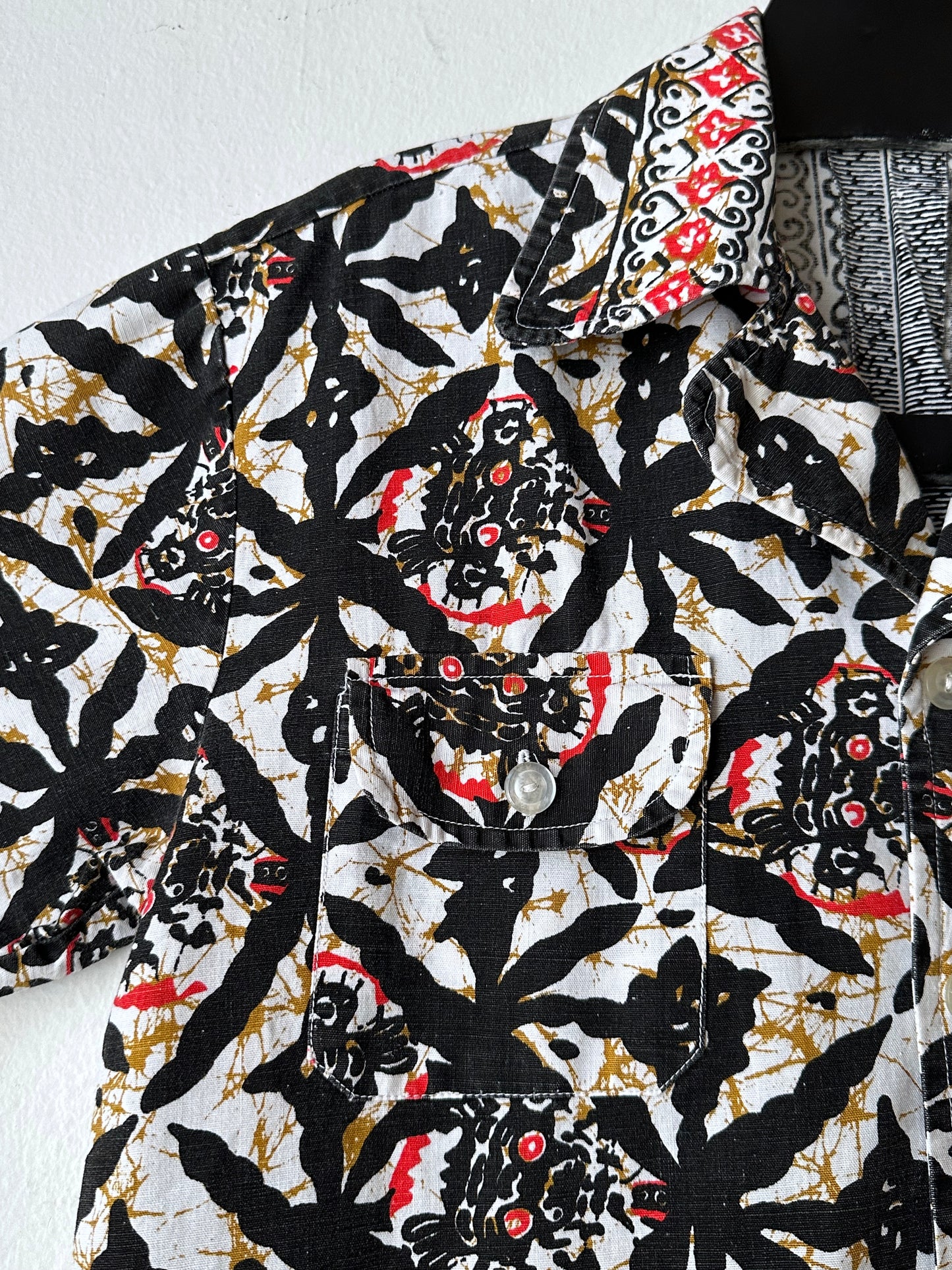 1970s Kenyan batik shirt