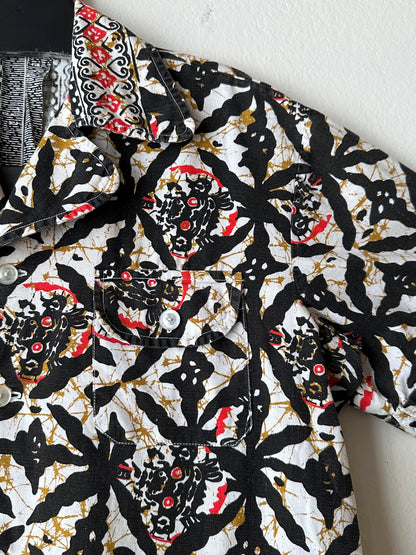 1970s Kenyan batik shirt