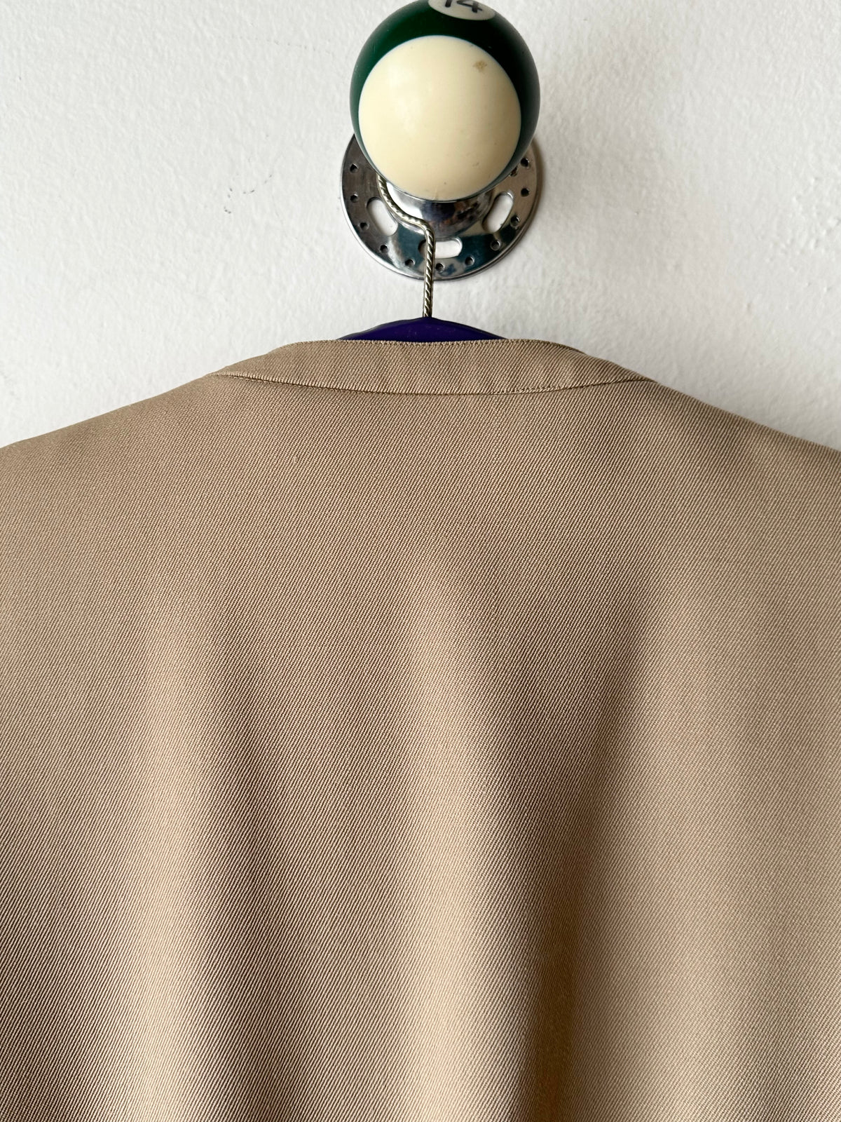 Wool gabardine short jacket