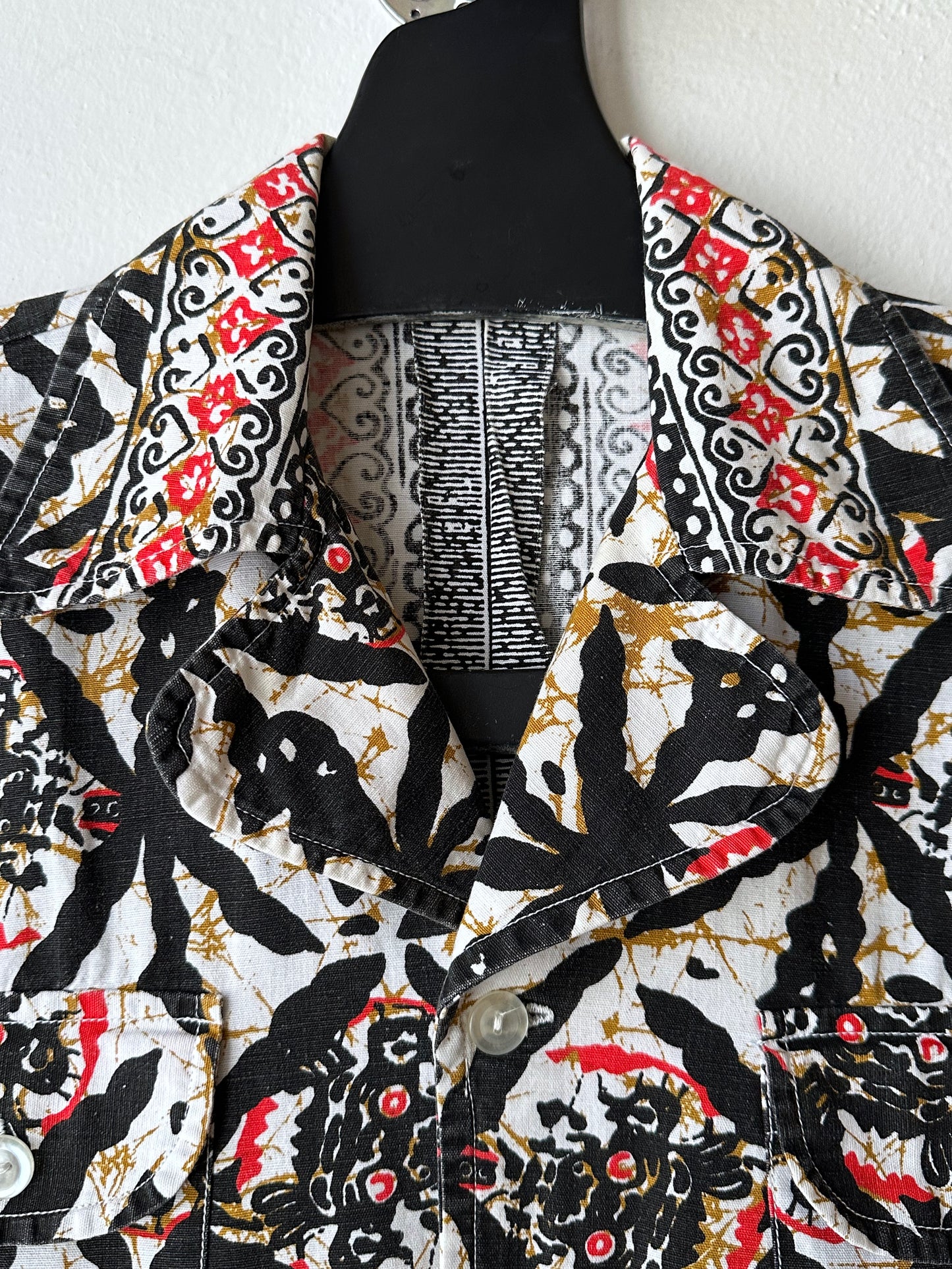 1970s Kenyan batik shirt