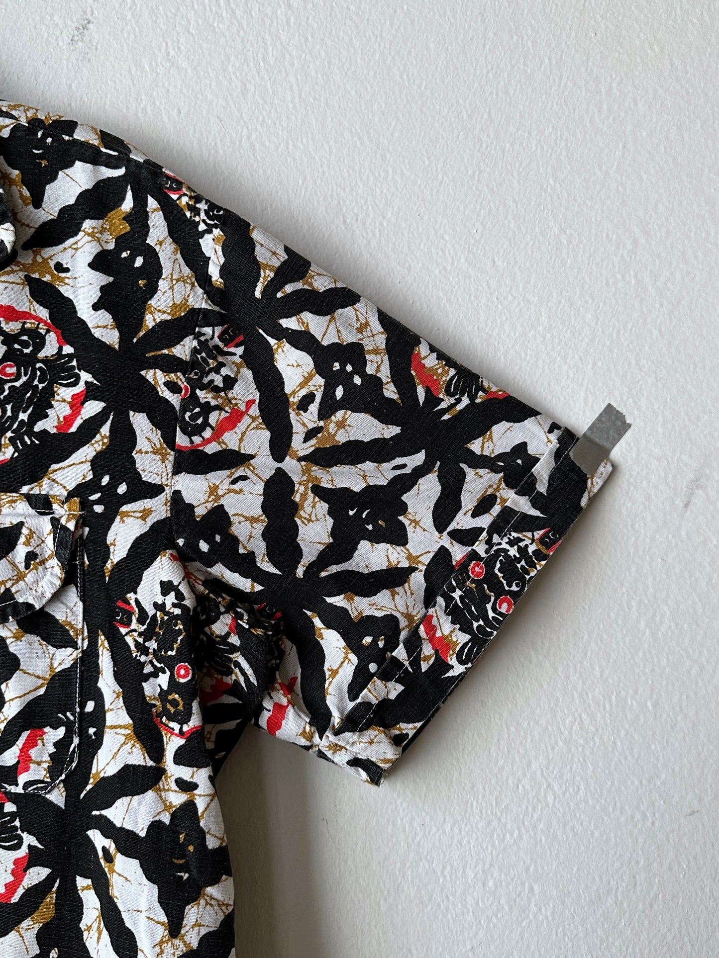 1970s Kenyan batik shirt