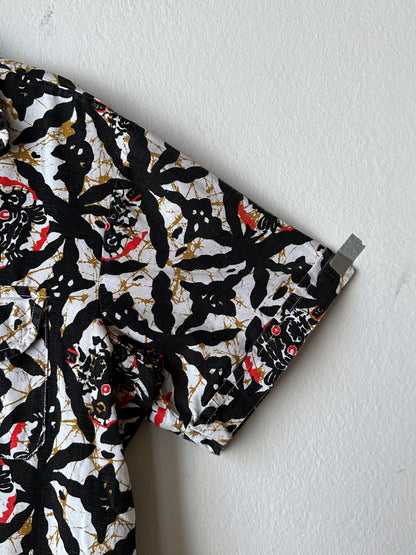 1970s Kenyan batik shirt