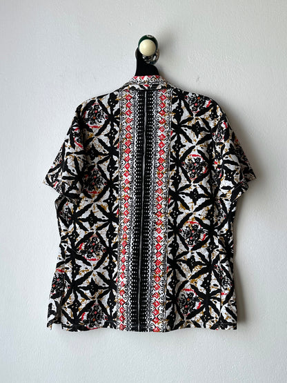 1970s Kenyan batik shirt