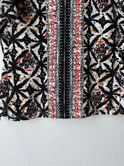 1970s Kenyan batik shirt