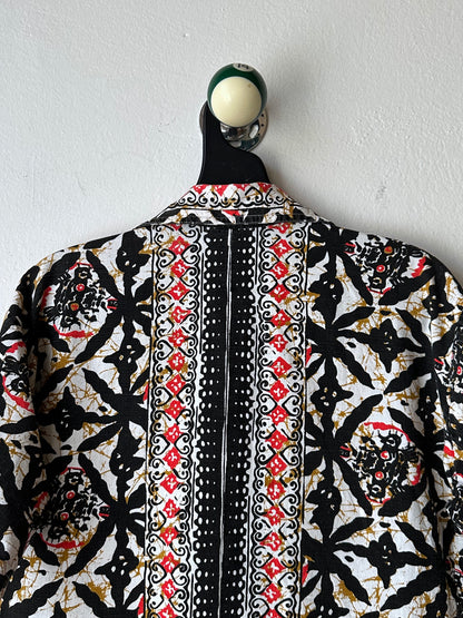 1970s Kenyan batik shirt