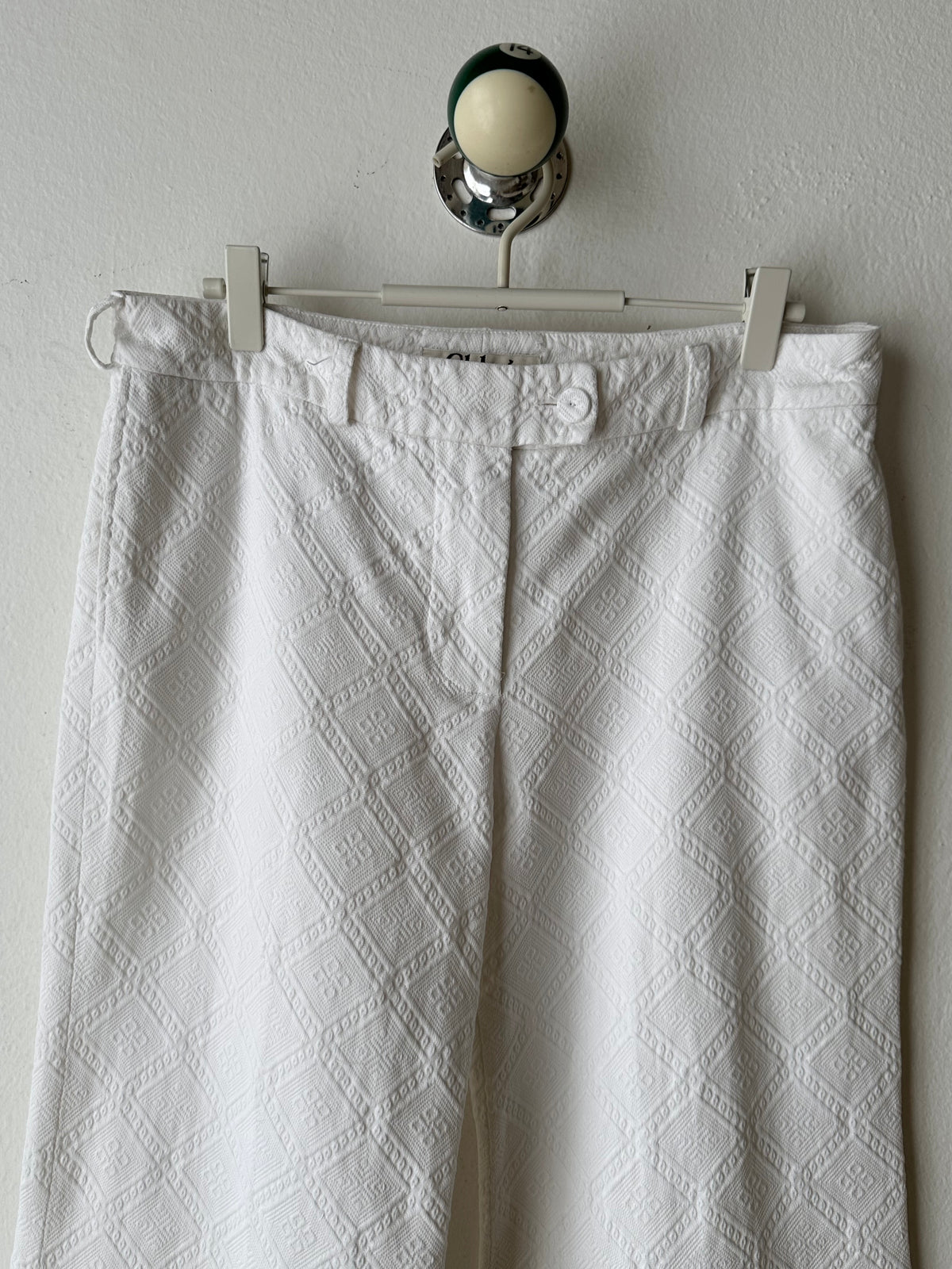 Chloé cotton pique wide trouser