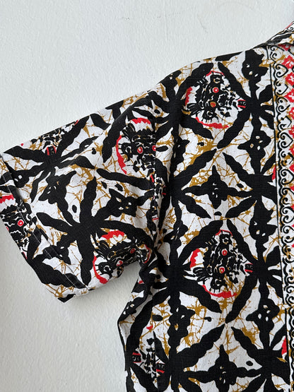 1970s Kenyan batik shirt