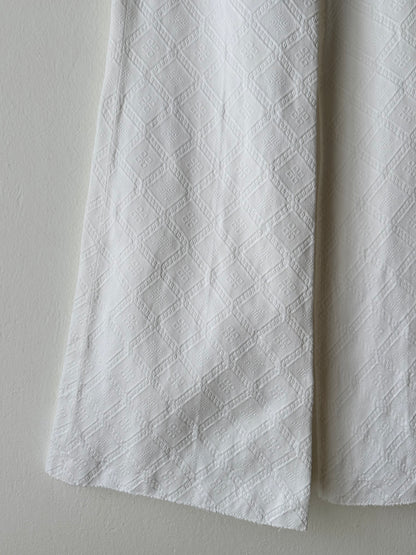 Chloé cotton pique wide trouser