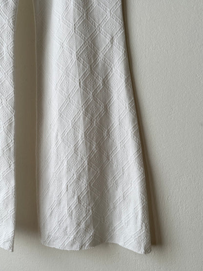 Chloé cotton pique wide trouser