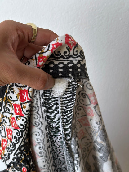 1970s Kenyan batik shirt