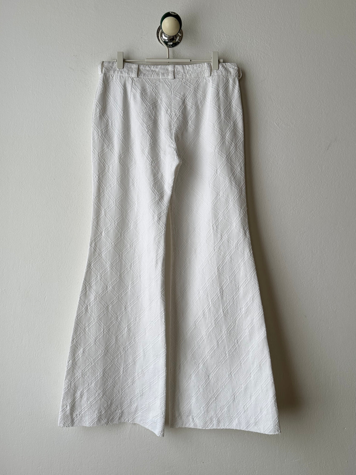 Chloé cotton pique wide trouser