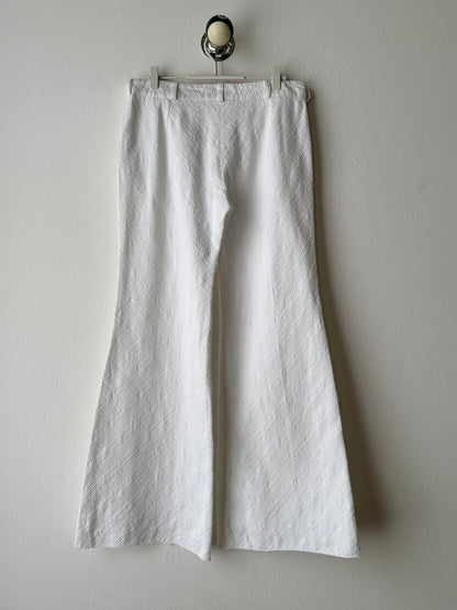 Chloé cotton pique wide trouser