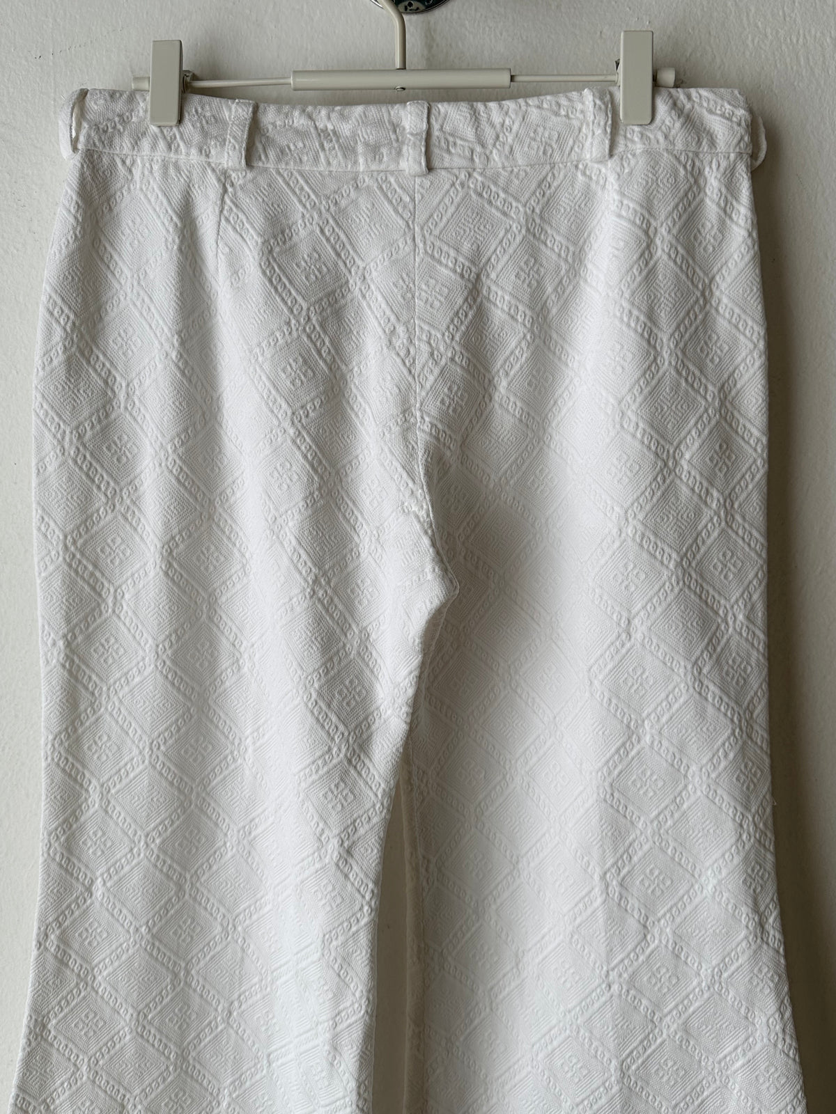 Chloé cotton pique wide trouser