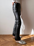 90s leather trouser