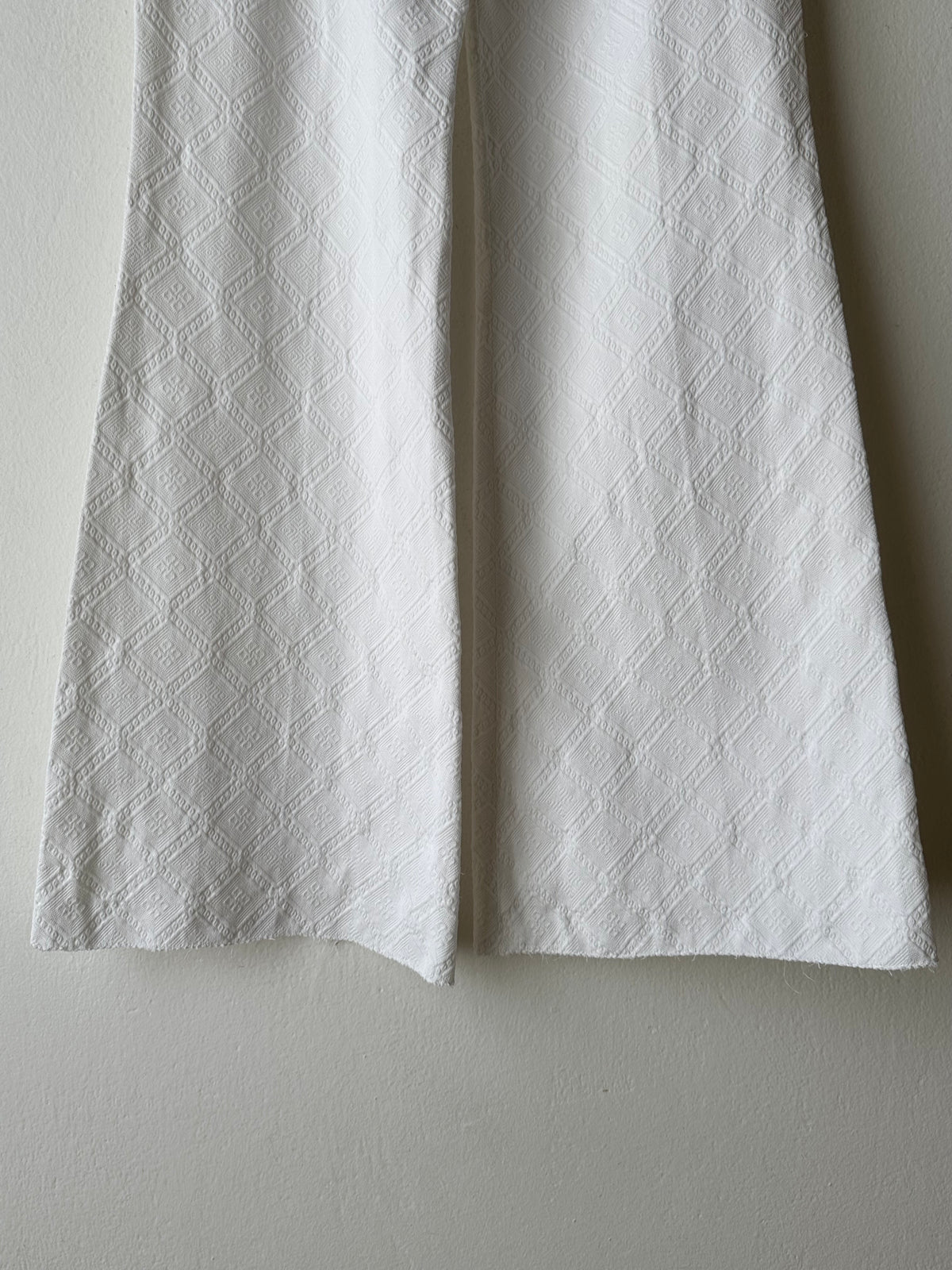 Chloé cotton pique wide trouser