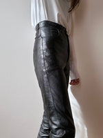 90s leather trouser