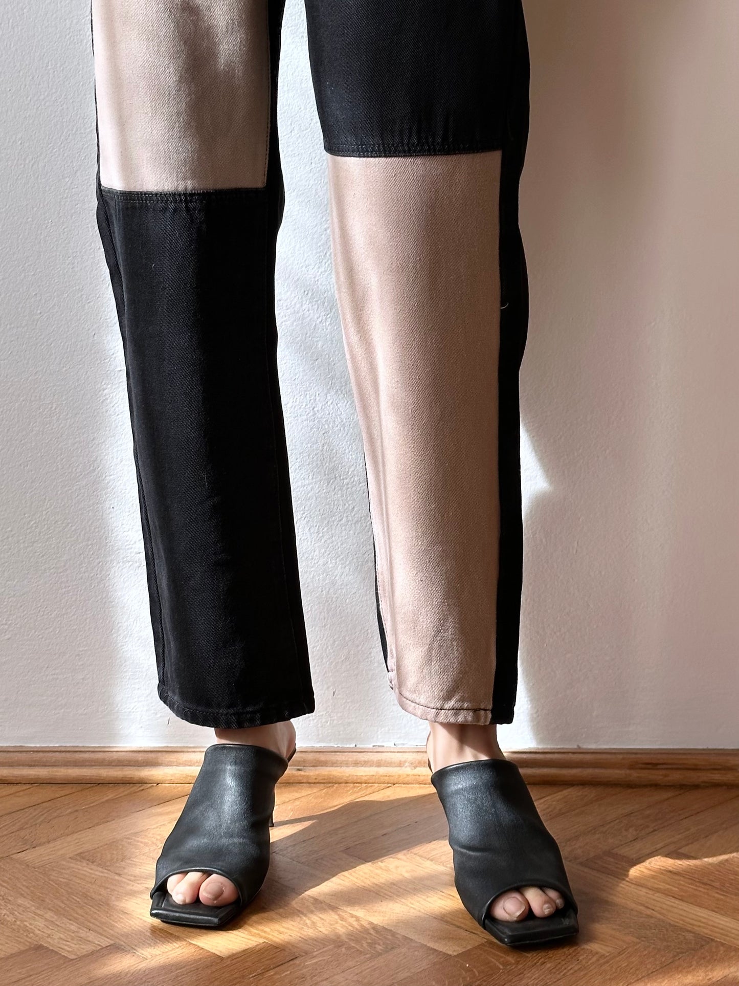 black pink 5pockets trouser