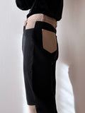 black pink 5pockets trouser