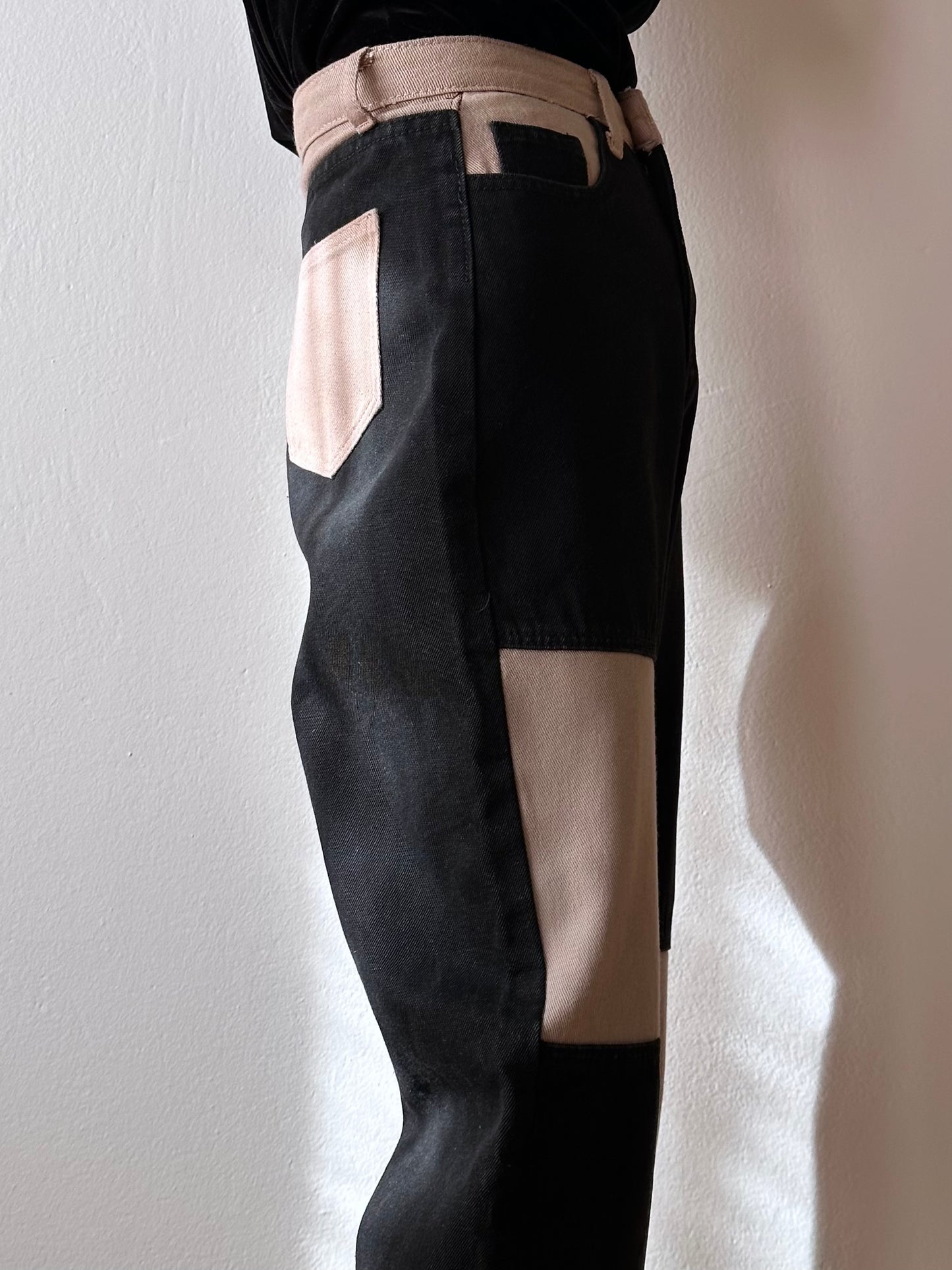 black pink 5pockets trouser