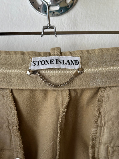 1980s Stone Island beige chinos 80年代 Massimo osti マッシモマッシモオスティ Made in Italy イタリア製 ストーンアイランド ベージュ チノパン Toto Praha Vintage clothing shop Antique shop 古着屋 プラハ Showroom appointment Prague ユーロ古着 ヨーロッパ古着 古着卸 ヴィンテージ