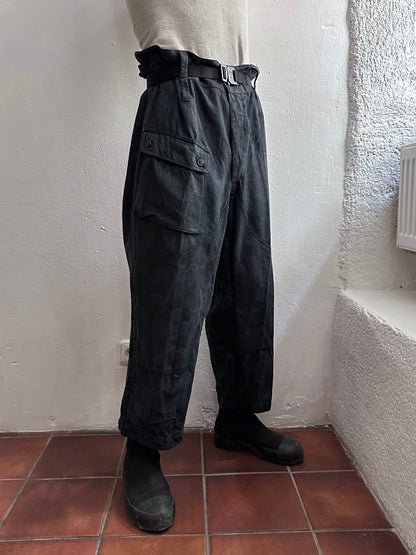 1960's Soviet tanker's trousers 60年代 ソビエト 旧ソ連 military タンカース army ミリタリー Black 黒 Vintage ヴィンテージ Toto Praha Vintage clothing store Antique shop Prague 古着屋 アンティークショップ プラハ ユーロ古着  ヨーロッパ古着 古着卸 