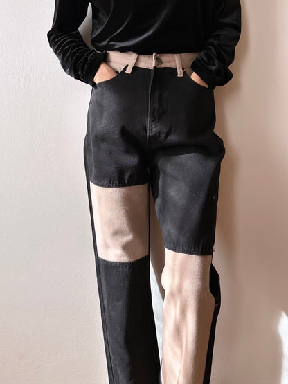 black pink 5pockets trouser