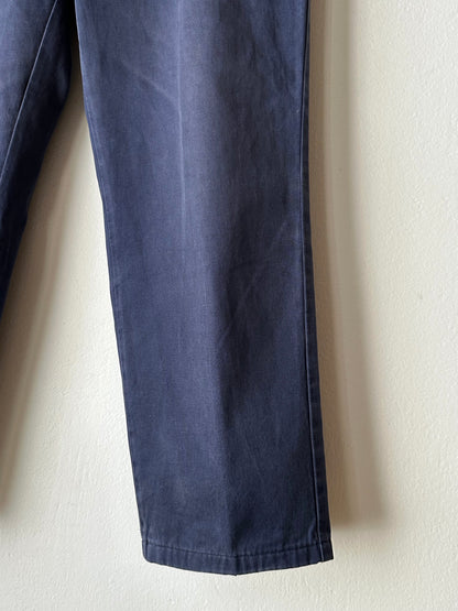 1980s Stone Island navy chinos 80年代 Massimo osti マッシモマッシモオスティ Made in Italy イタリア製 ストーンアイランド 紺色 チノパン Toto Praha Vintage clothing shop Antique shop 古着屋 プラハ Showroom appointment Prague ユーロ古着 ヨーロッパ古着 古着卸 ヴィンテージ