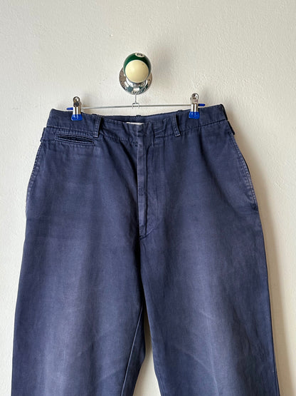 1980s Stone Island navy chinos 80年代 Massimo osti マッシモマッシモオスティ Made in Italy イタリア製 ストーンアイランド 紺色 チノパン Toto Praha Vintage clothing shop Antique shop 古着屋 プラハ Showroom appointment Prague ユーロ古着 ヨーロッパ古着 古着卸 ヴィンテージ