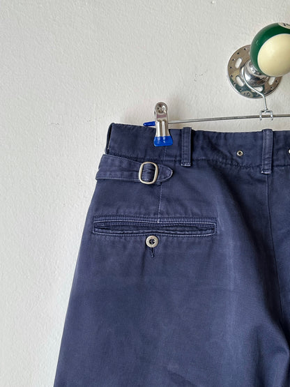 1980s Stone Island navy chinos 80年代 Massimo osti マッシモマッシモオスティ Made in Italy イタリア製 ストーンアイランド 紺色 チノパン Toto Praha Vintage clothing shop Antique shop 古着屋 プラハ Showroom appointment Prague ユーロ古着 ヨーロッパ古着 古着卸 ヴィンテージ
