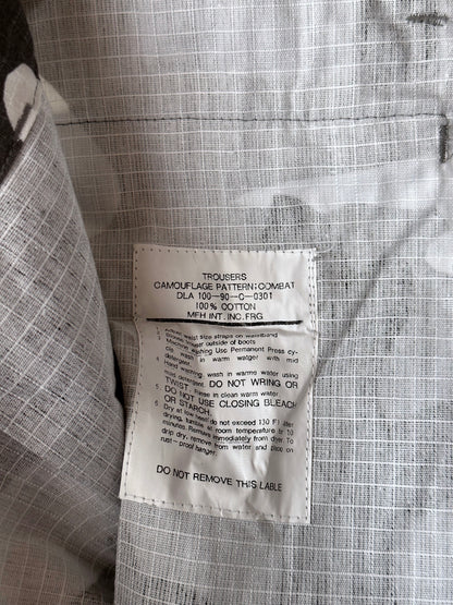 1990s US army monotone camo trousers - w22-30