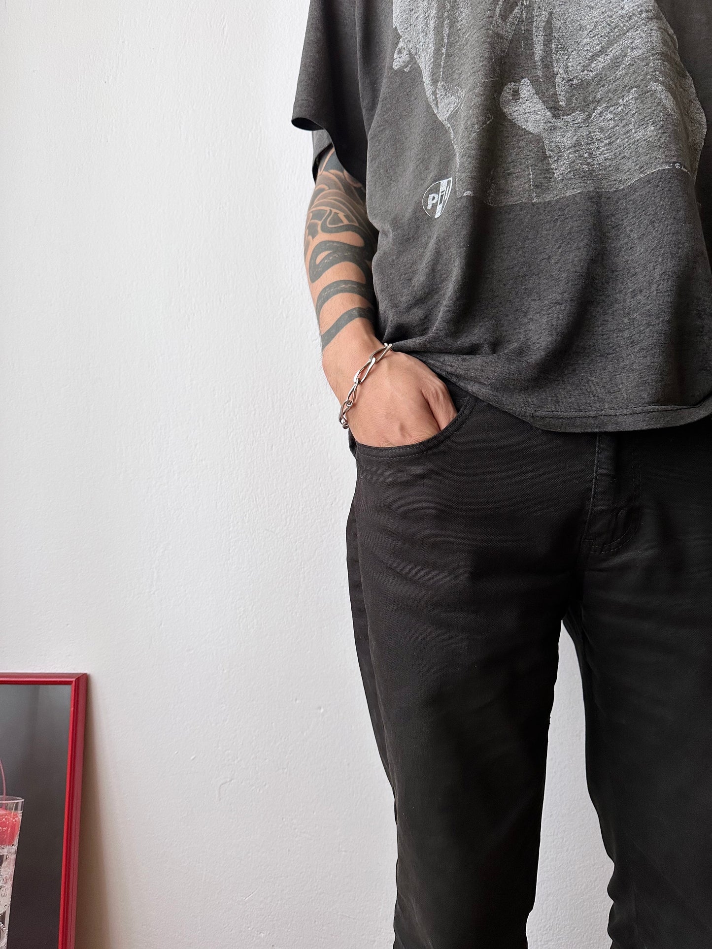 France 925 elongated chain bracelet