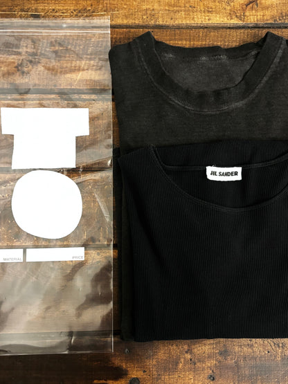 90s black tee pair - woman S/M