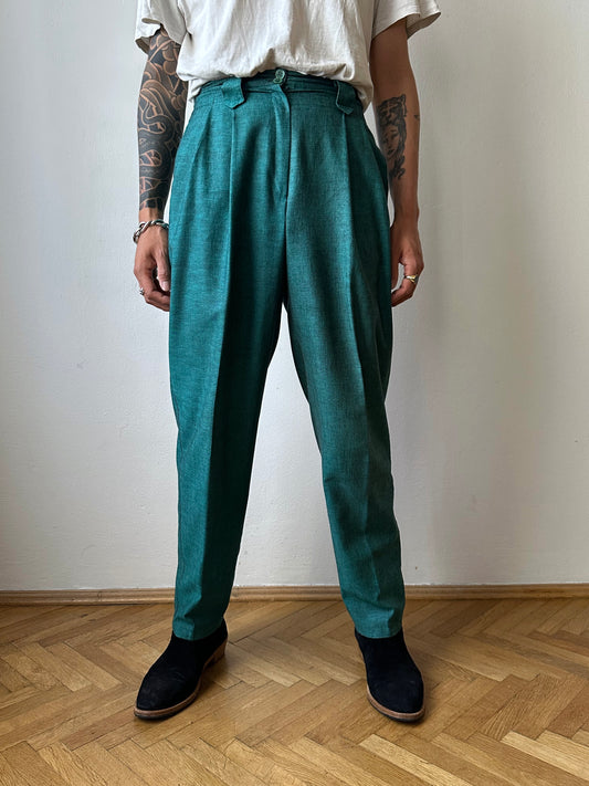 1980s West German linen/viscose trousers - w28
