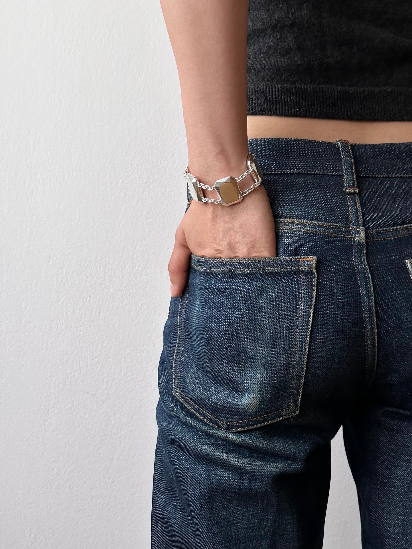 CHRISTOFLE gemstone silver bracelet