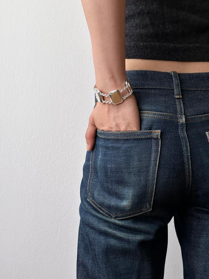 CHRISTOFLE gemstone silver bracelet